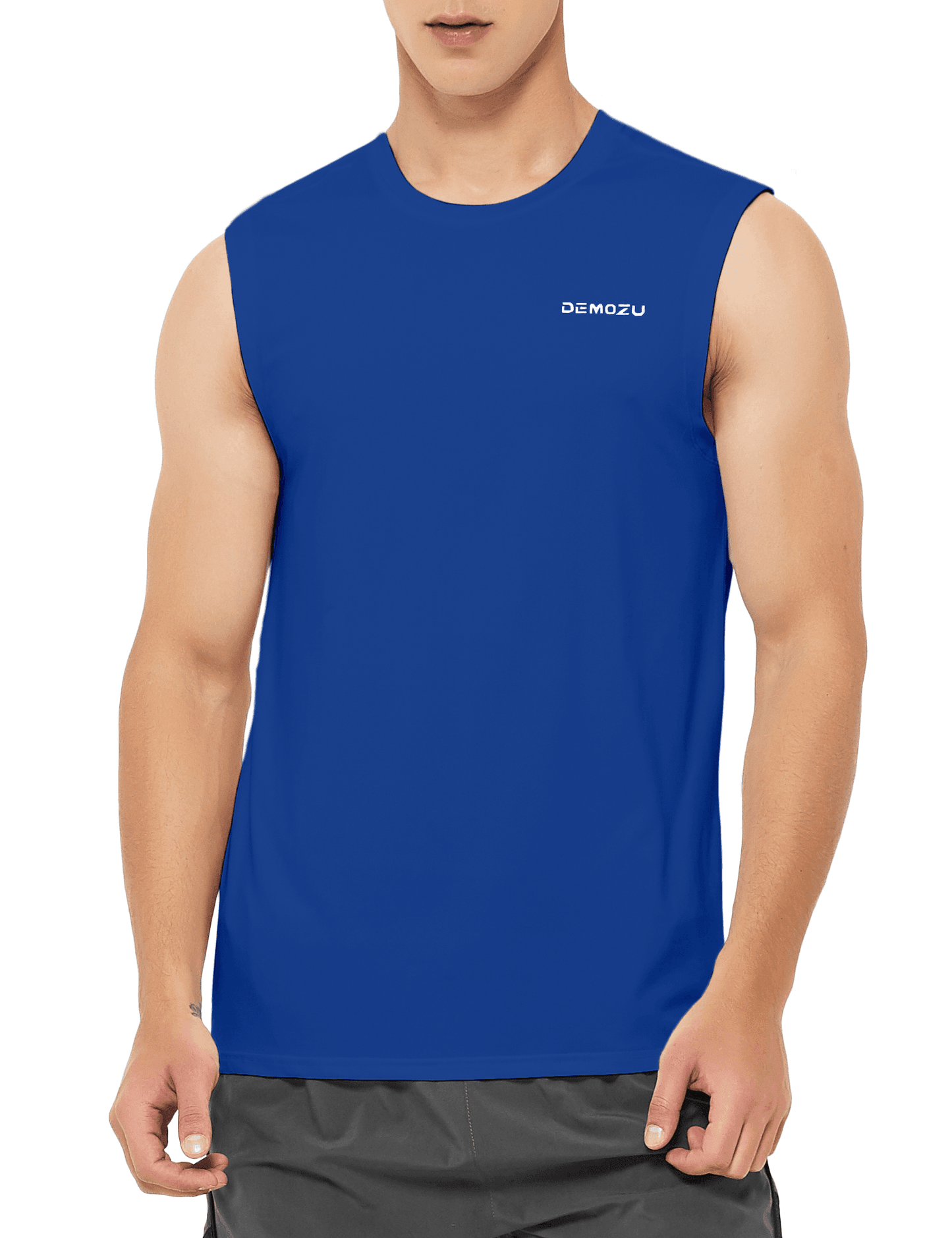 Men's Sleeveless Workout Swim Shirts (Regular & Big and Tall) - DEMOZU Sports