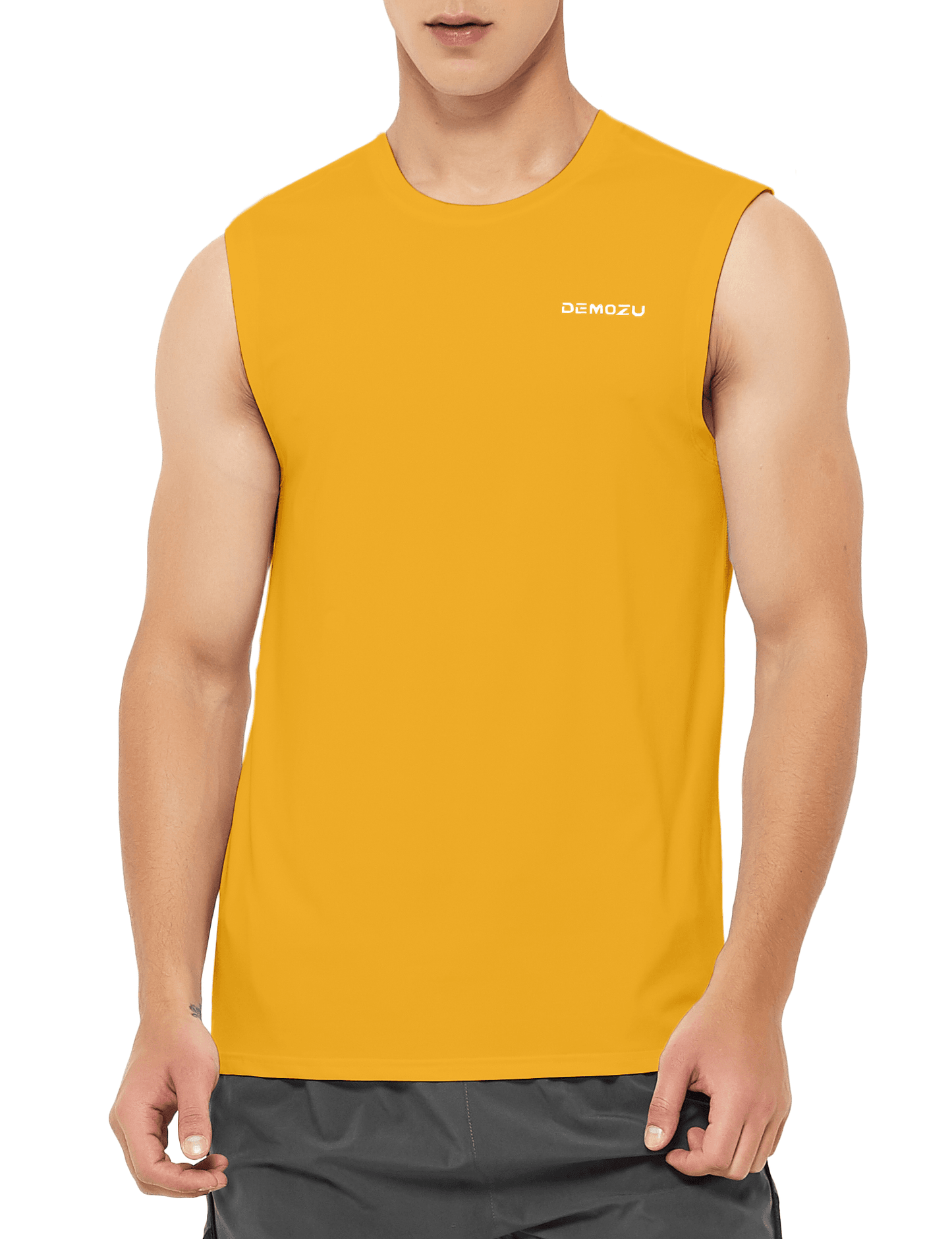 Men's Sleeveless Workout Swim Shirts (Regular & Big and Tall) - DEMOZU Sports