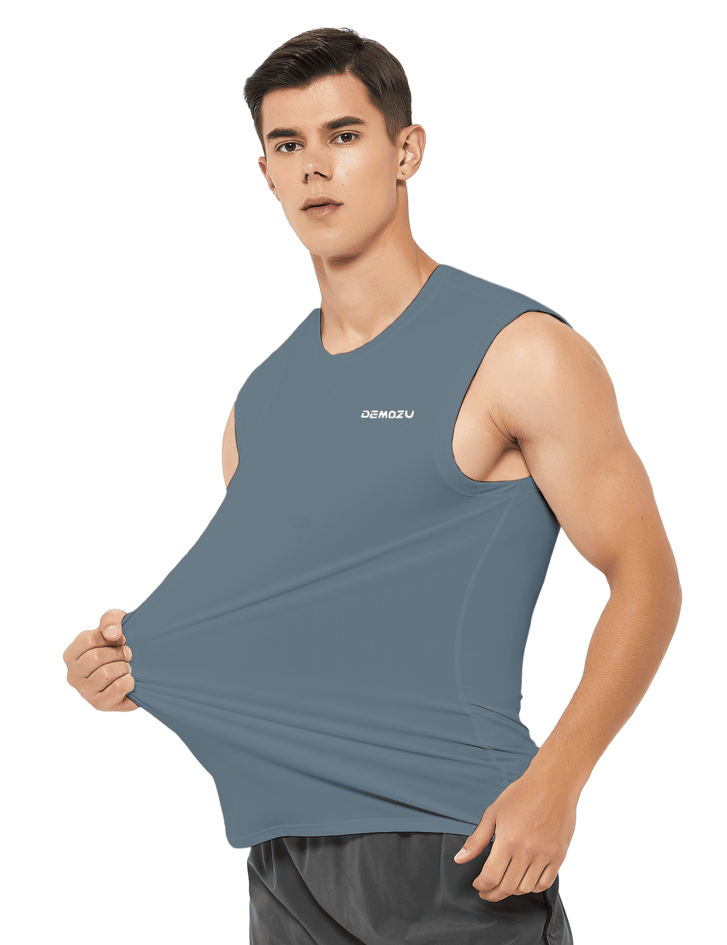 Men's Sleeveless Workout Swim Shirts (Regular & Big and Tall) - DEMOZU Sports
