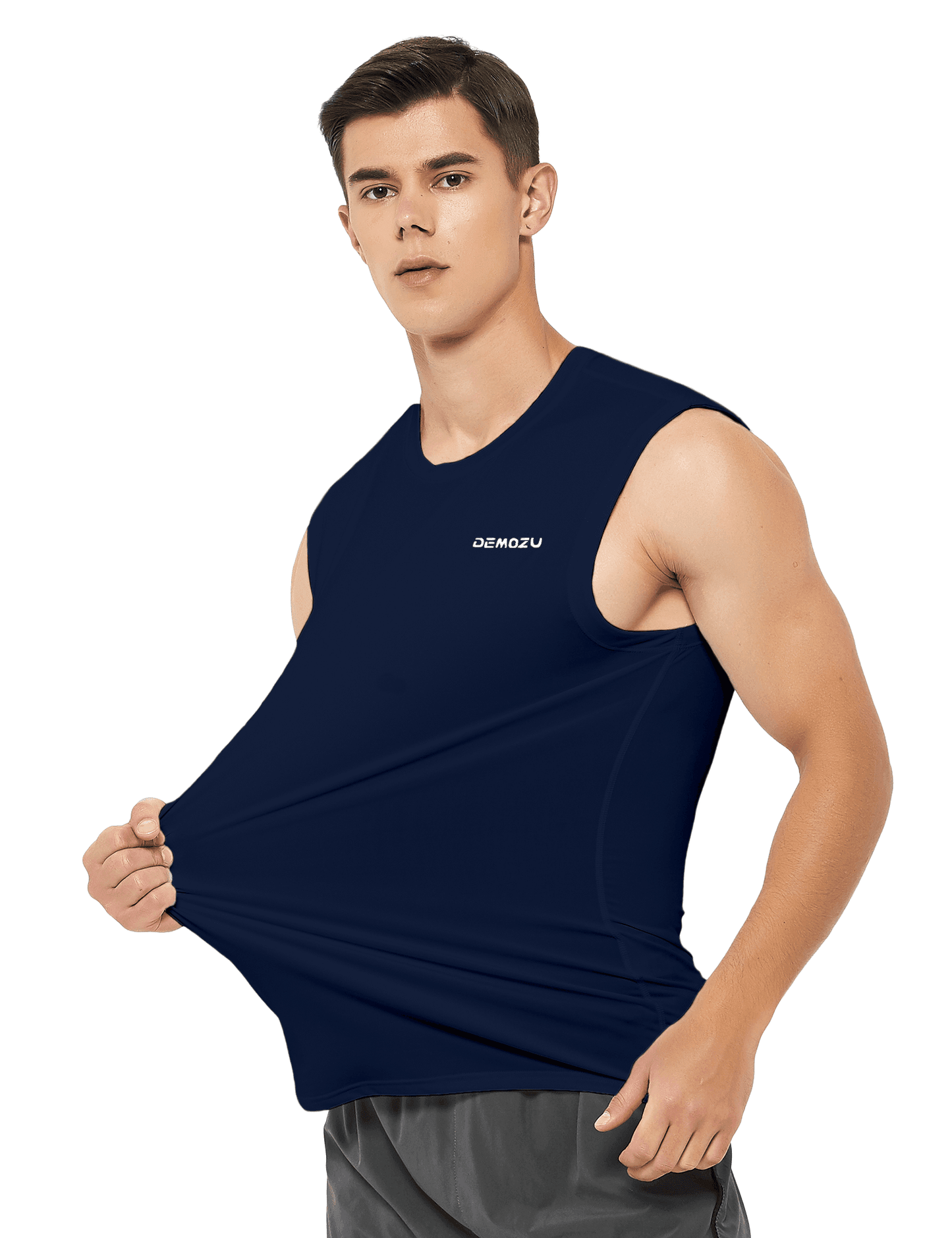 Men's Sleeveless Workout Swim Shirts (Regular & Big and Tall) - DEMOZU Sports