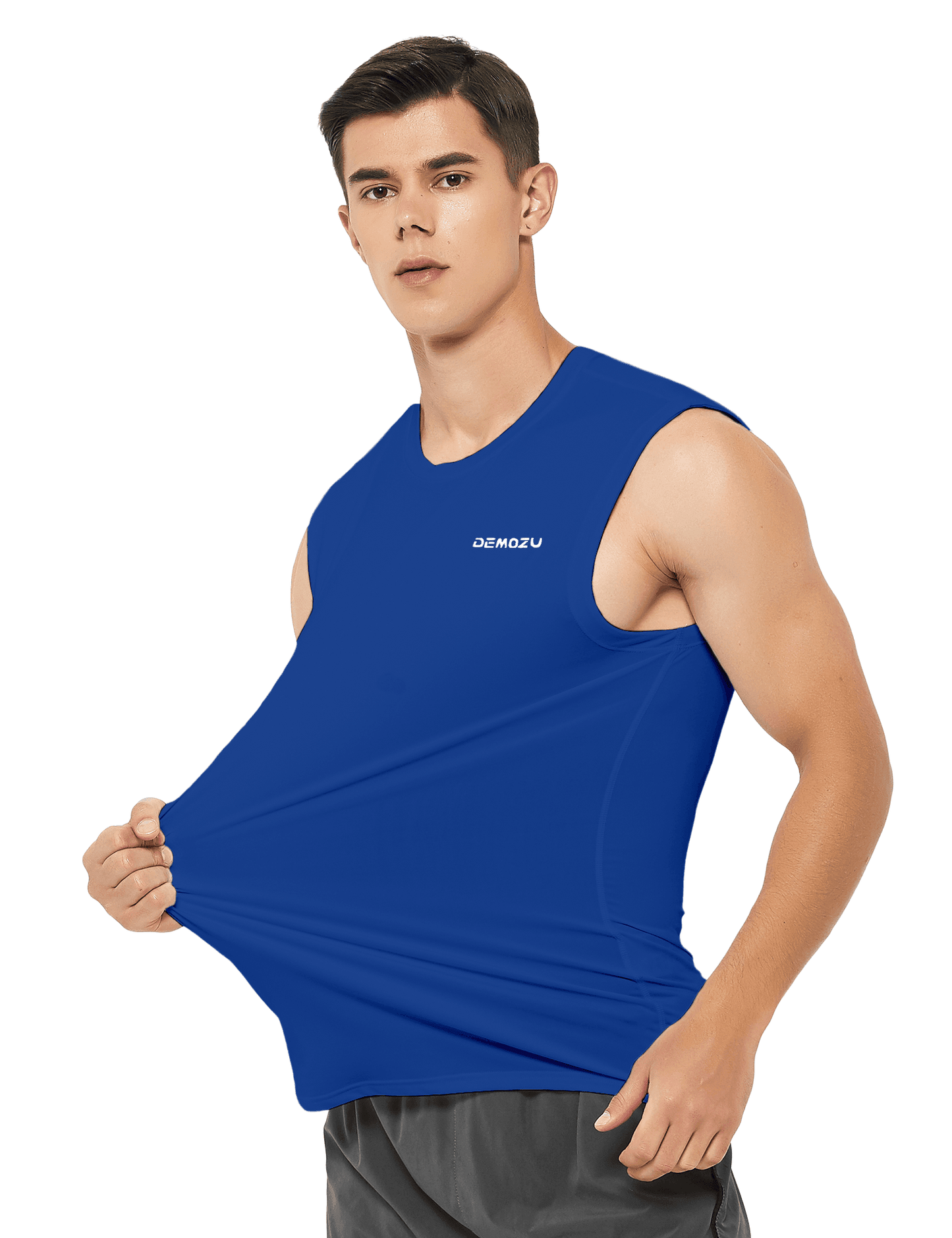 Men's Sleeveless Workout Swim Shirts (Regular & Big and Tall) - DEMOZU Sports