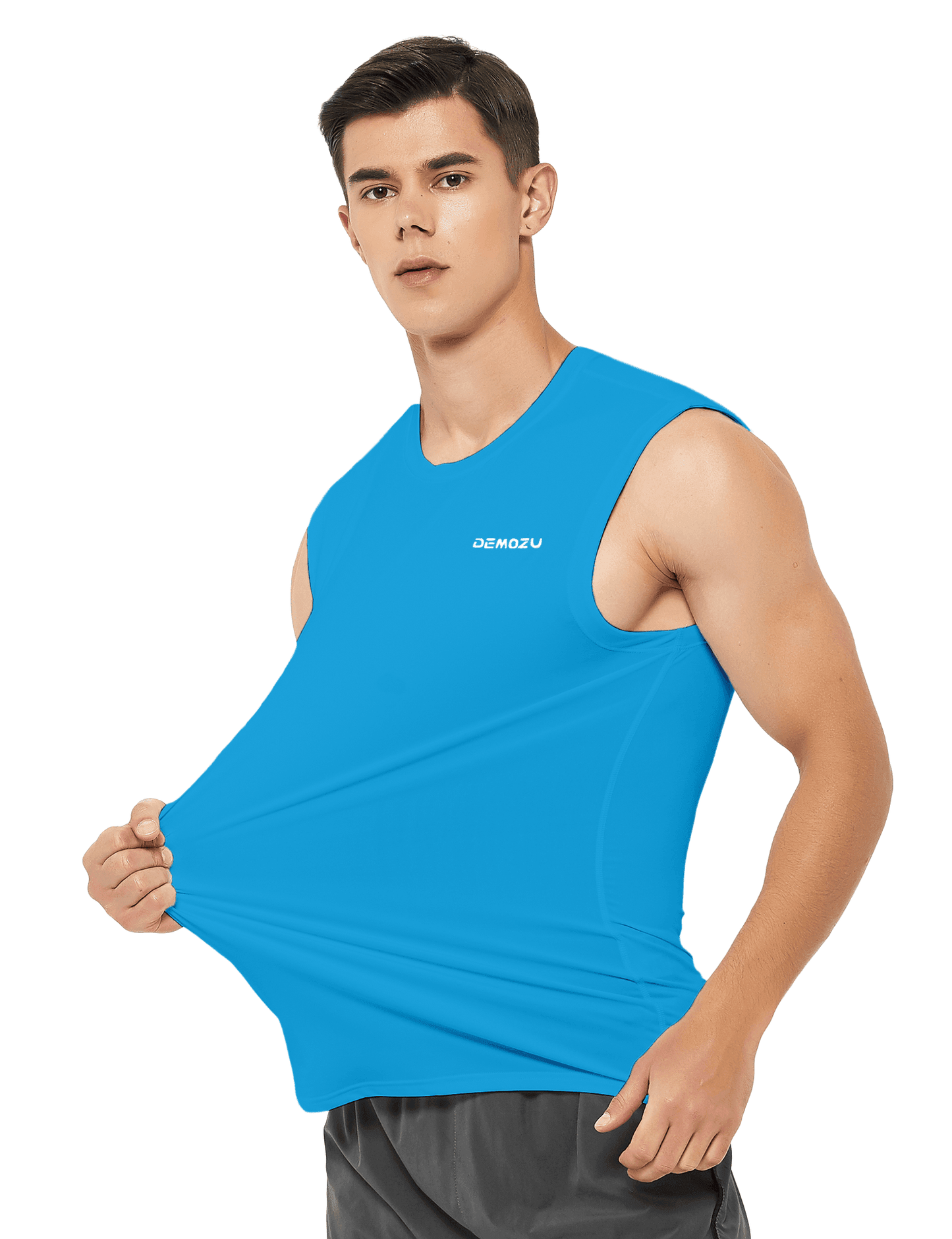 Men's Sleeveless Workout Swim Shirts (Regular & Big and Tall) - DEMOZU Sports