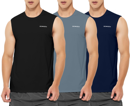 mens sleeveless shirts 3 pack