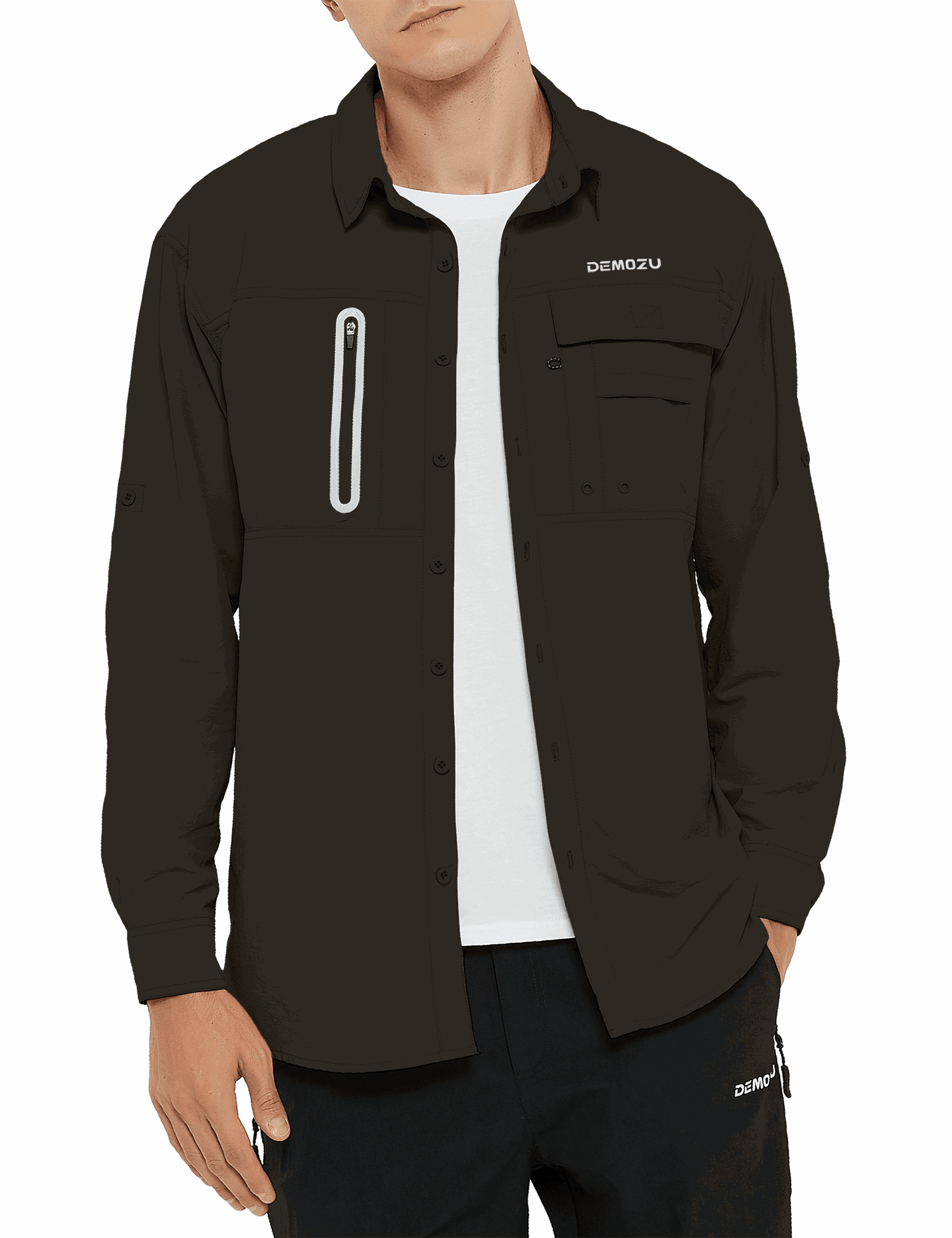 Men's Long Sleeve SPF 50+ Fishing Hiking Outdoor Shirts - DEMOZU Sports