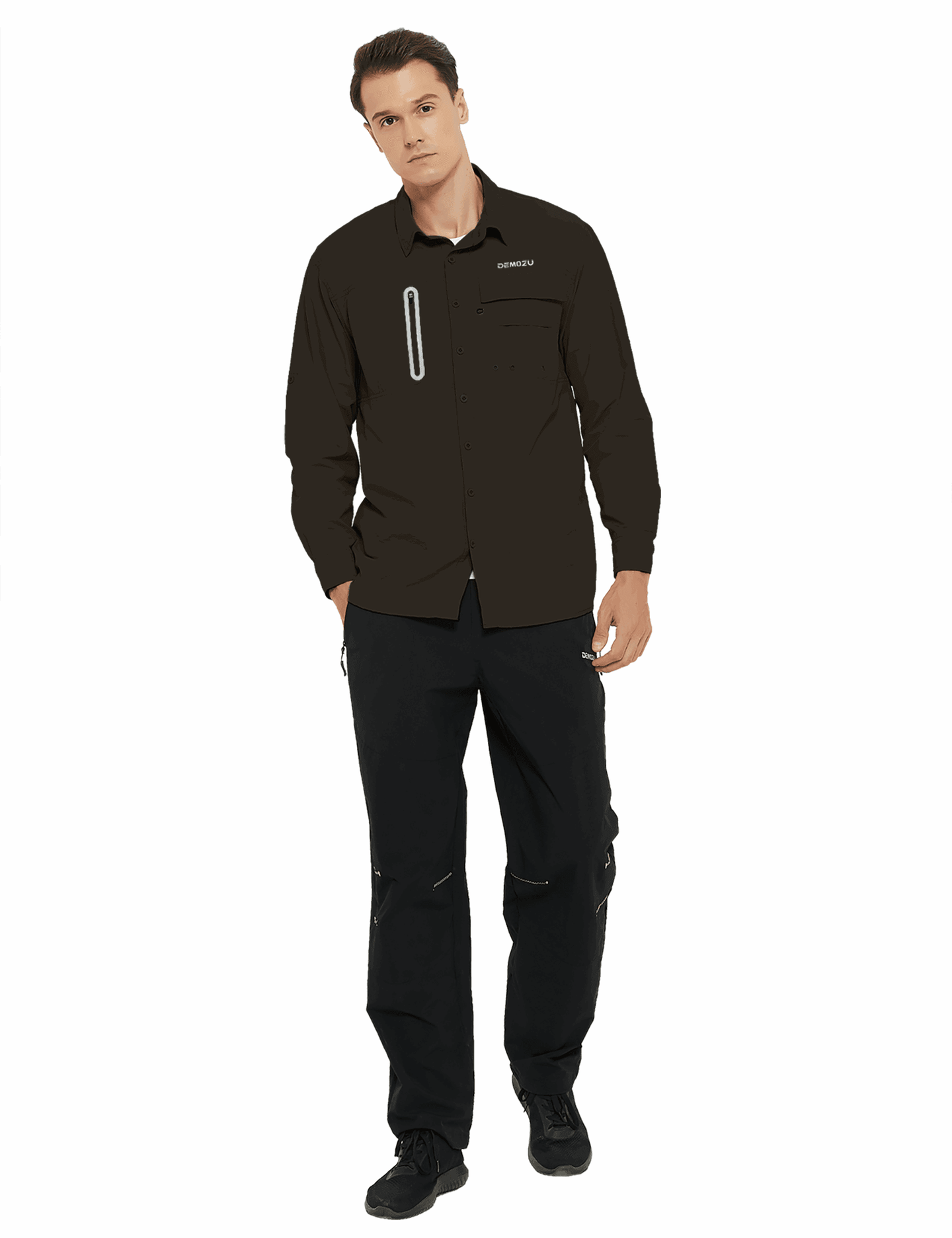 Men's Long Sleeve SPF 50+ Fishing Hiking Outdoor Shirts - DEMOZU Sports