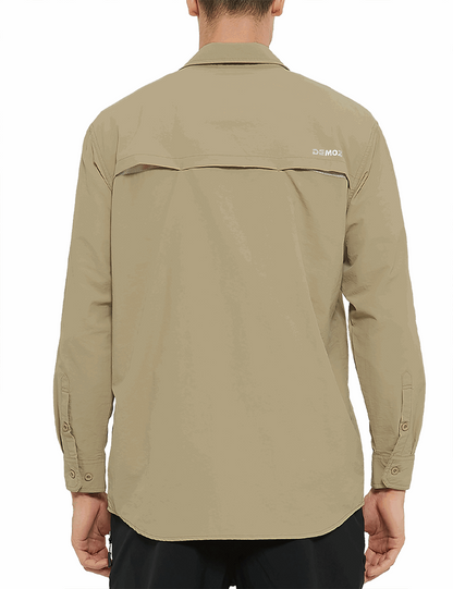 mens spf 50 long sleeve fishing hiking outdoor shirts