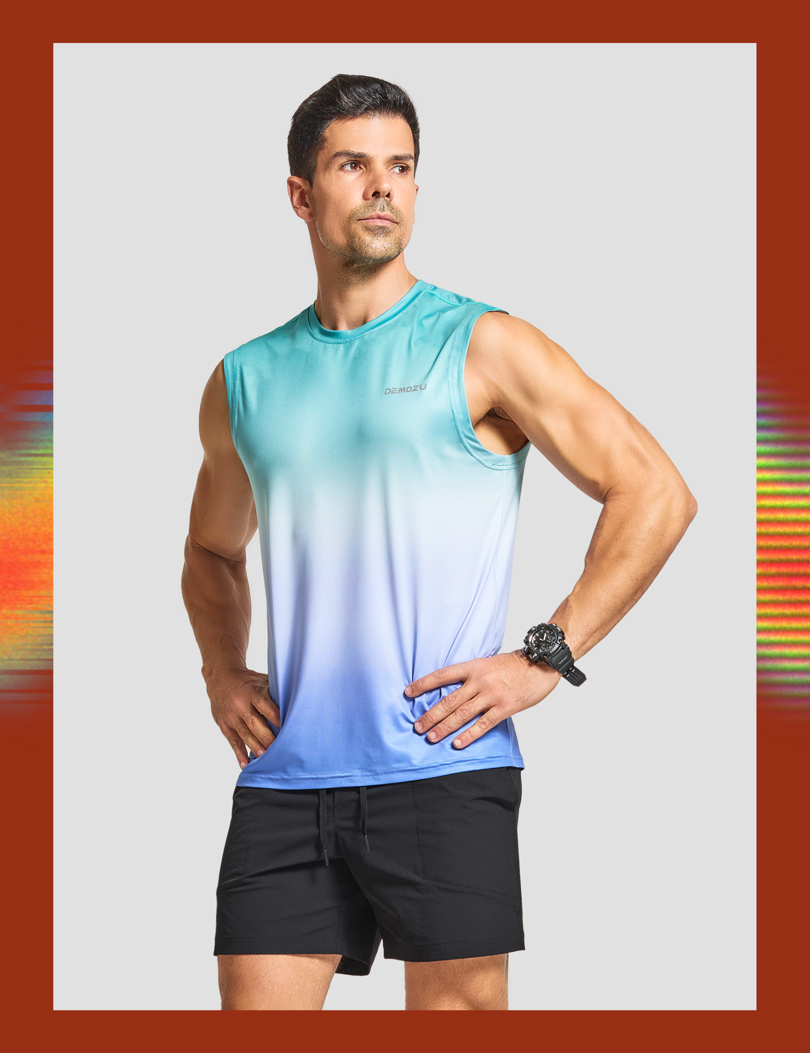 mens sleeveless workout swim shirts pride mlm