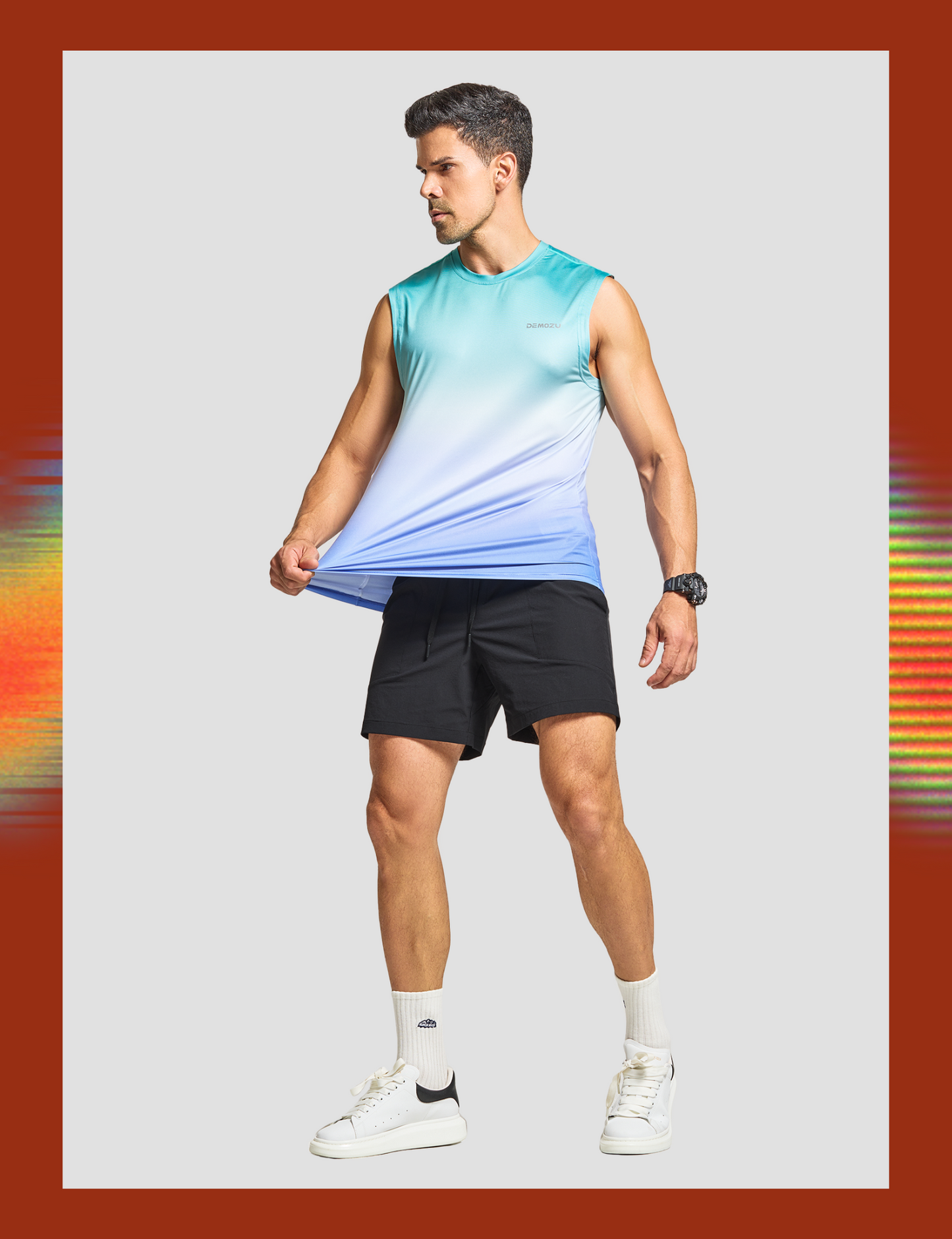 mens sleeveless workout swim shirts pride mlm