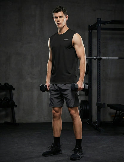 Men's Sleeveless Workout Swim Shirts (Regular & Big and Tall)