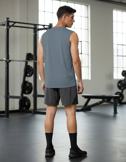 Men's Sleeveless Workout Swim Shirts (Regular & Big and Tall)