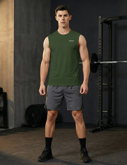 Men's Sleeveless Workout Swim Shirts (Regular & Big and Tall)