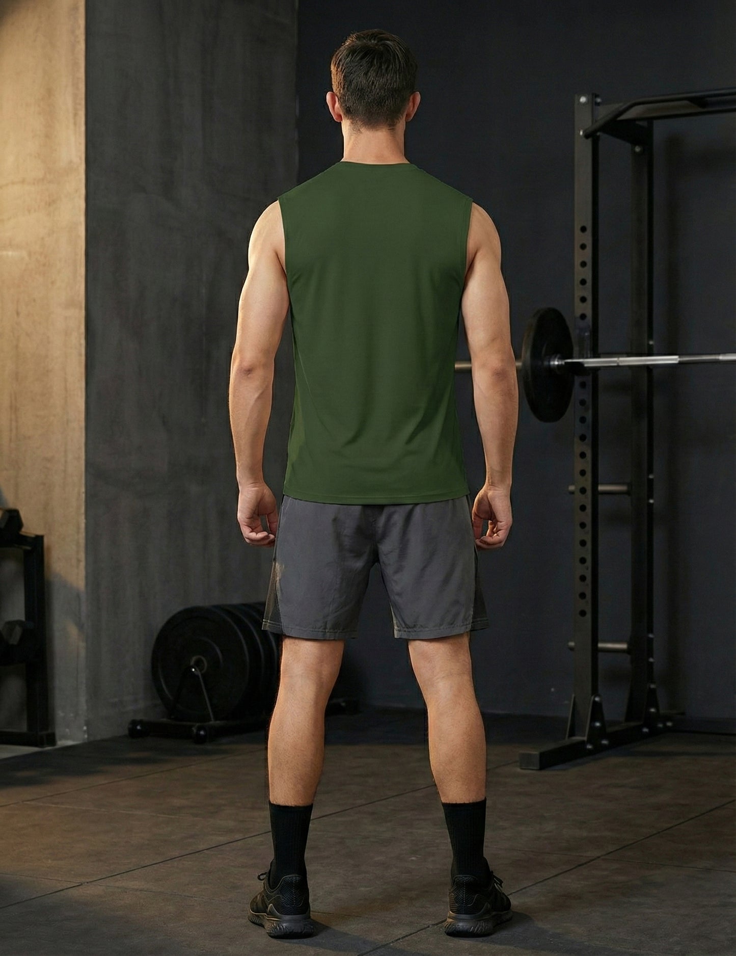 Men's Sleeveless Workout Swim Shirts (Regular & Big and Tall)