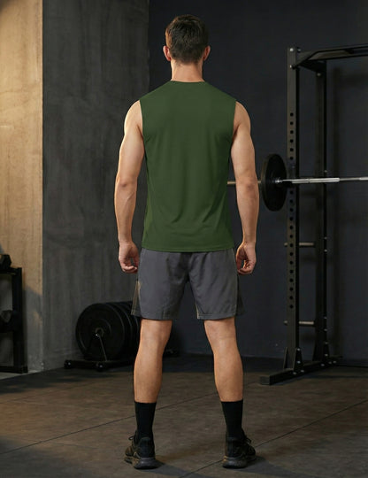 Men's Sleeveless Workout Swim Shirts (Regular & Big and Tall)