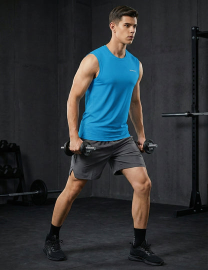 Men's Sleeveless Workout Swim Shirts (Regular & Big and Tall)