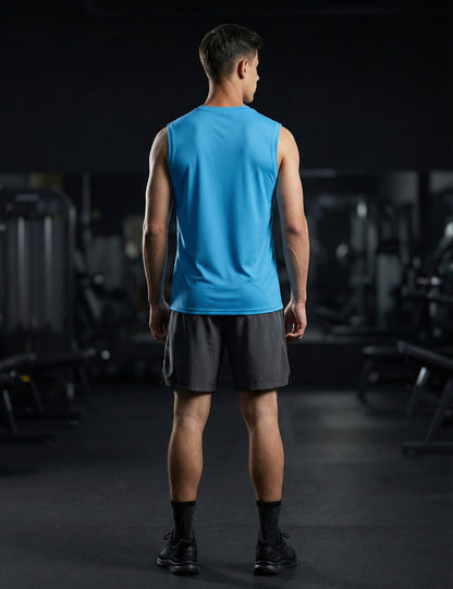 Men's Sleeveless Workout Swim Shirts (Regular & Big and Tall)