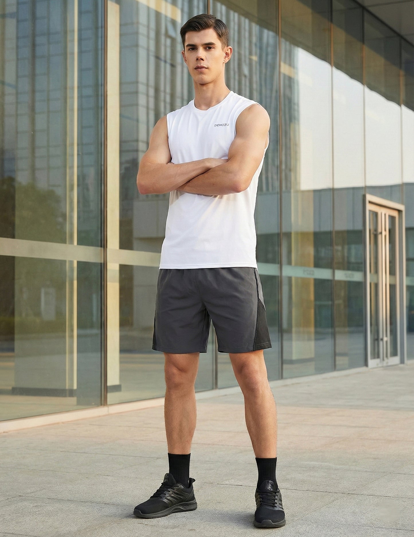 Men's Sleeveless Workout Swim Shirts (Regular & Big and Tall)