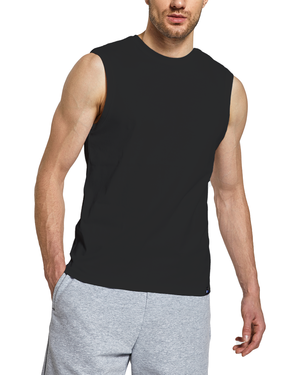 Men's Sleeveless Muscle Tee Shirts (Regular & Big Men)