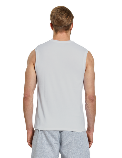 mens sleeveless shirts light grey