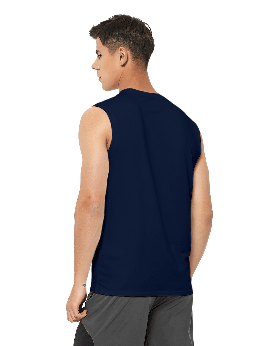 Men's Sleeveless Workout Swim Shirts (Regular & Big and Tall) - DEMOZU Sports
