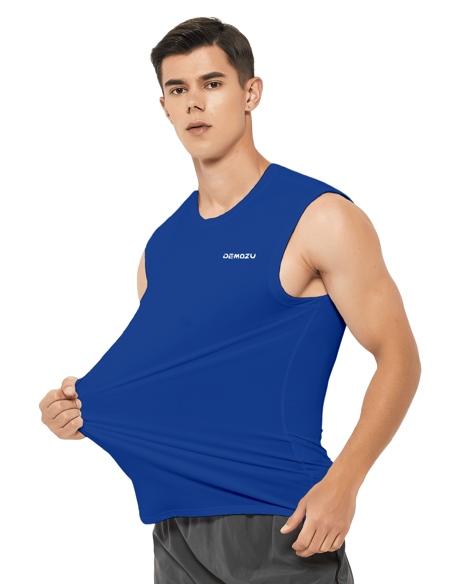 Men's Sleeveless Workout Swim Shirts (Regular & Big and Tall) - DEMOZU Sports