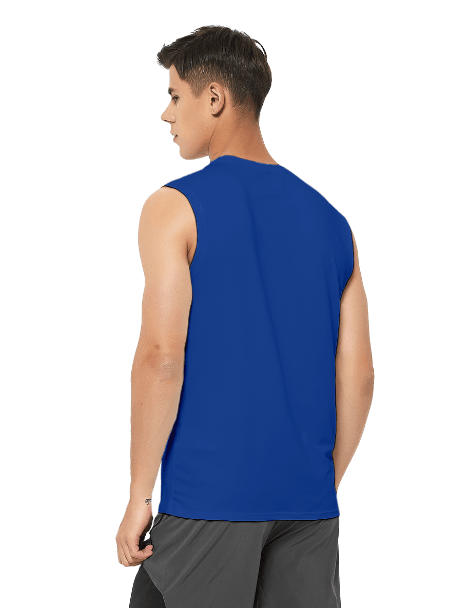 Men's Sleeveless Workout Swim Shirts (Regular & Big and Tall) - DEMOZU Sports