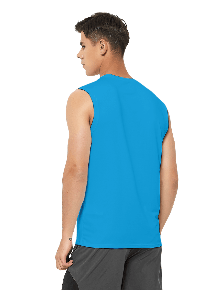 Men's Sleeveless Workout Swim Shirts (Regular & Big and Tall) - DEMOZU Sports
